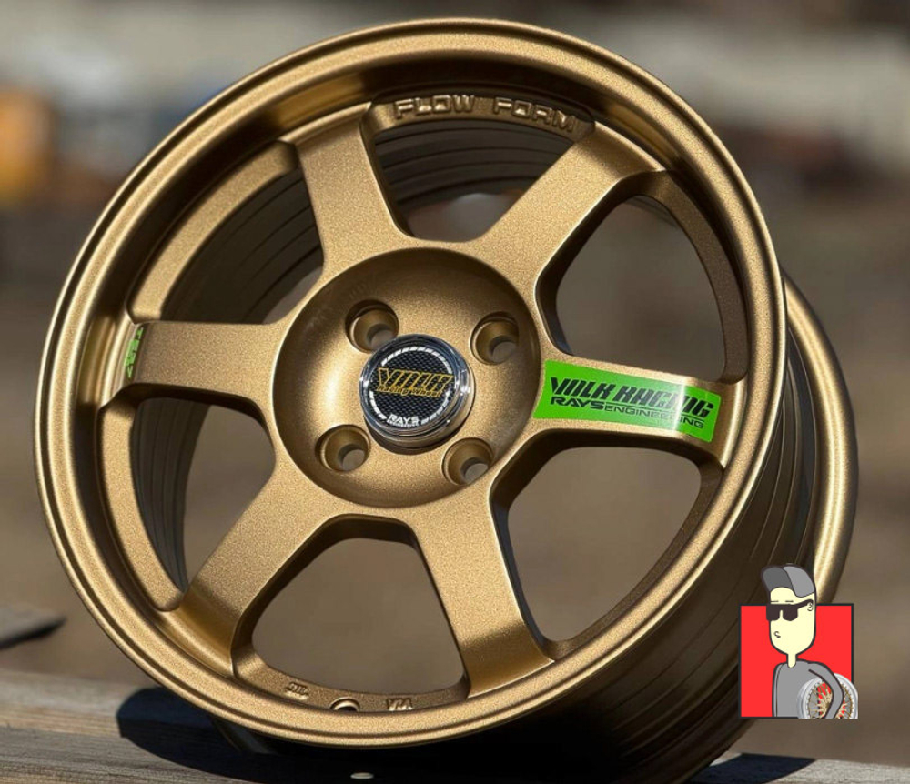 Комплект дисков Rays TE37 15x6.5 et38 4x100