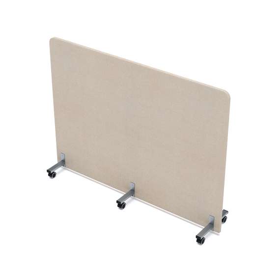 011.МП.1612 Акустическая мобильная перегородка на колесных опорах (1600*377*1200)