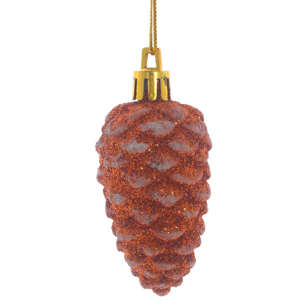 GAEM Набор из 6шт Украшение новогоднее "Шишка", L16 W16 H3 см