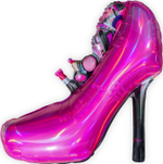 Фигура 31'' Туфелька, Розовый, Голография Fl