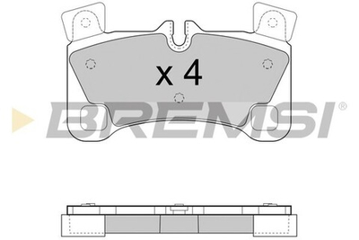 BREMSI - BP3458-BMS - Brake Pad Set, disc brake