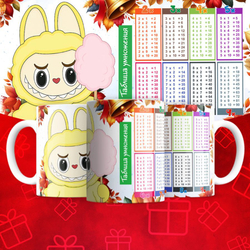 Лабубу с таблицей умножения