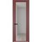 Алюминиевая дверь 2AGP красный антрацит стекло матовое
