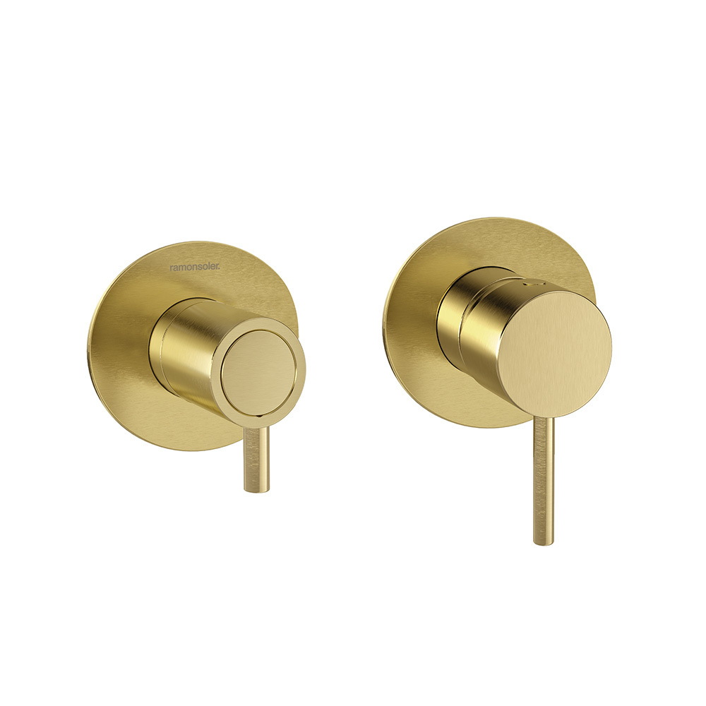 Встраиваемый смеситель для душа на 2 выхода ODISEA 391512HSOC золото