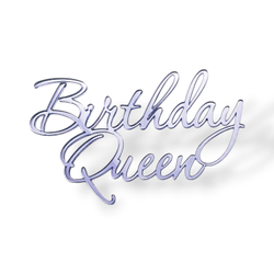Топпер На Торец "Birthday Queen" 10см ТН6224 акрил