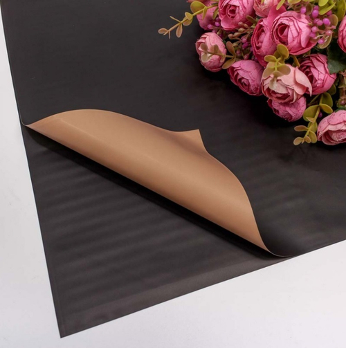 Пленка матовая двухсторонняя Черная/Золотой