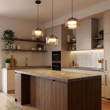 Подвесной светильник 1*GX53 CL243011 черный/прозрачный/шампань ESPACE Citilux