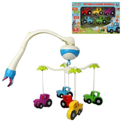 Мобиль "Синий трактор" 7 песенок, коробка 1608M677-STR (Умка)