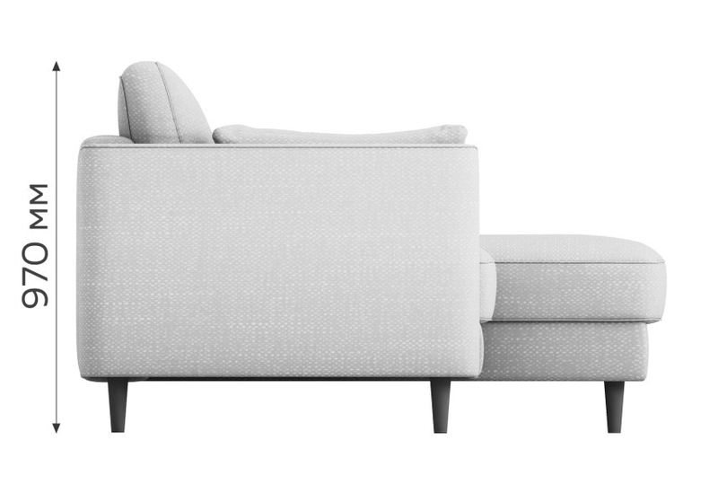 Угловой диван-кровать Шерлок с оттоманкой