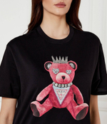 Футболка PINK BEAR GUESS - черный(W5RI30 K9RM1)