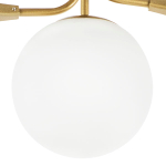 815553 Люстра CROCO 5х5W (led) G9 ЗОЛОТО/БЕЛЫЙ