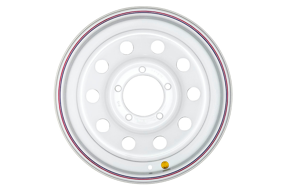 Диск усиленный УАЗ стальной белый 5x139,7 7xR16 d110 ET+15