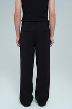 Брюки широкие | black viscose