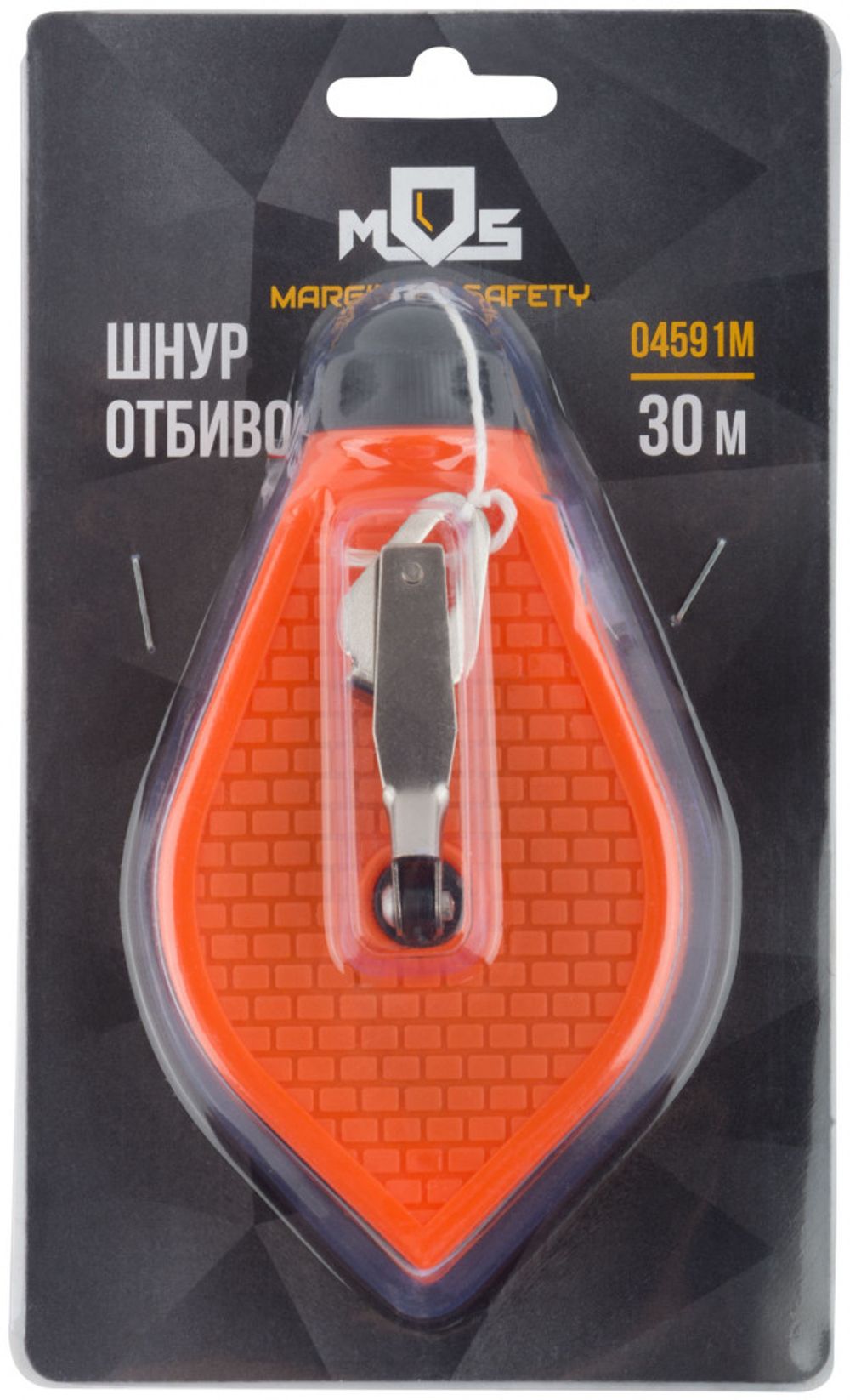 04591М Шнур отбивочный , пластиковый корпус 30м MOS