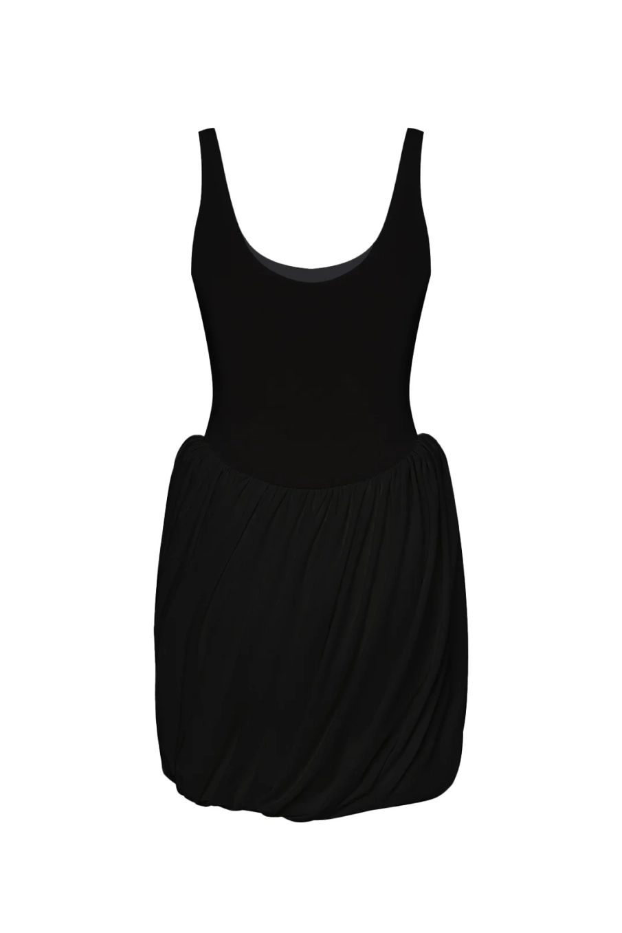 Платье мини с буфом