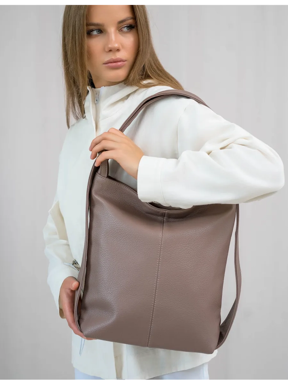 Сумка рюкзак через плечо большая трансформер