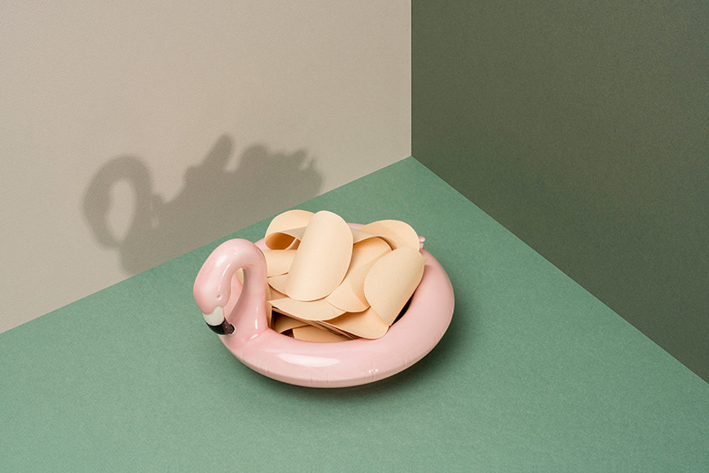 Блюдо сервировочное doiy, floatie flamingo, 11х16х18 см