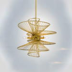 728163 Люстра ZETA 6х40W E14 ЗОЛОТО