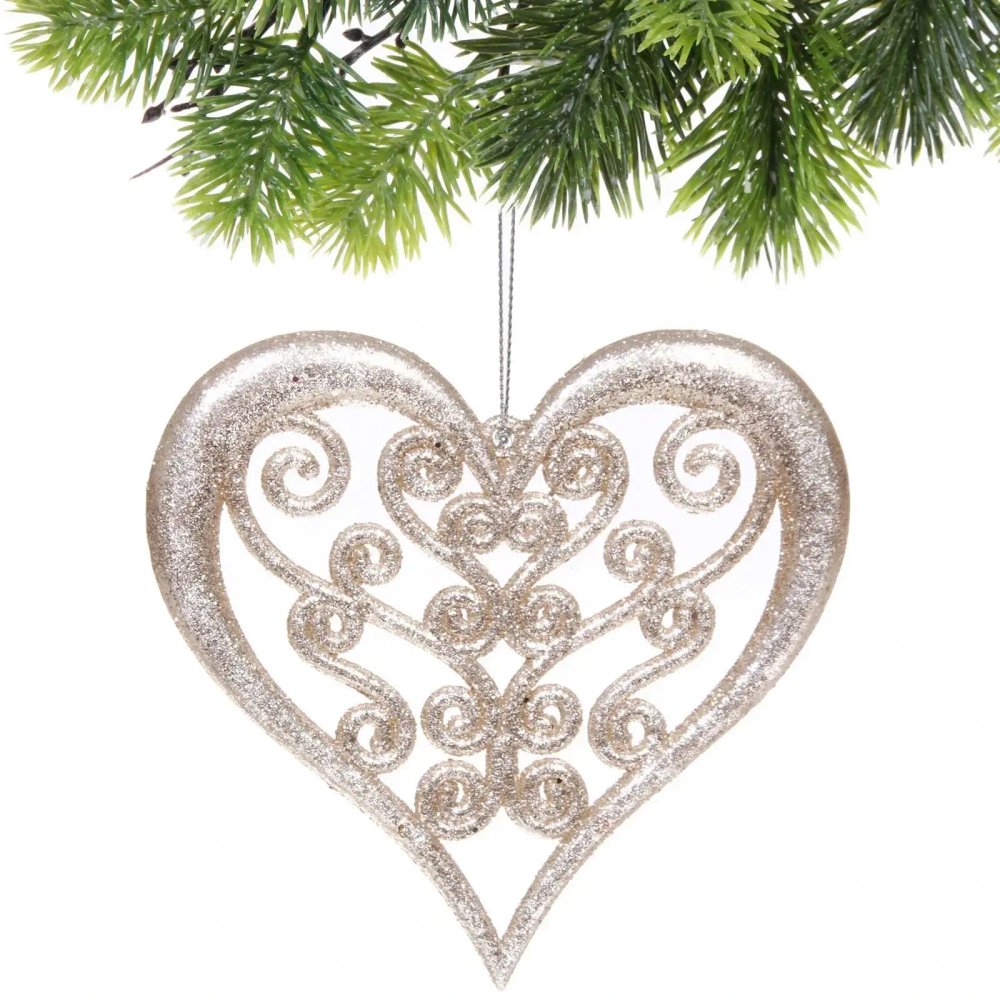 Подвеска «Блеск сердца» 12 см, Золото