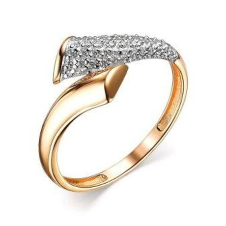 Кольцо из золота с фианитами