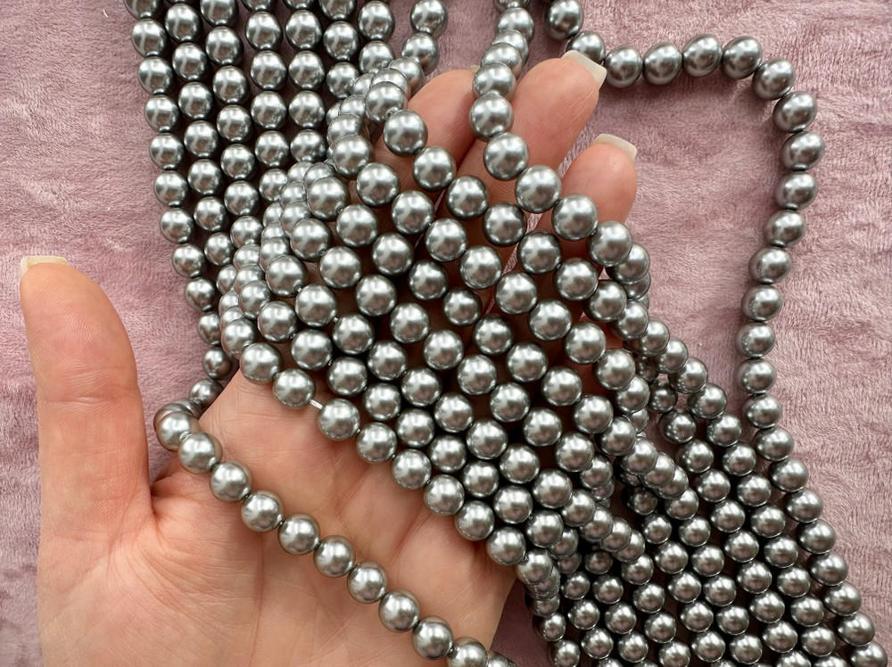 "Жемчуг круглый" 8мм, "Майорка. Имитация" (нить)