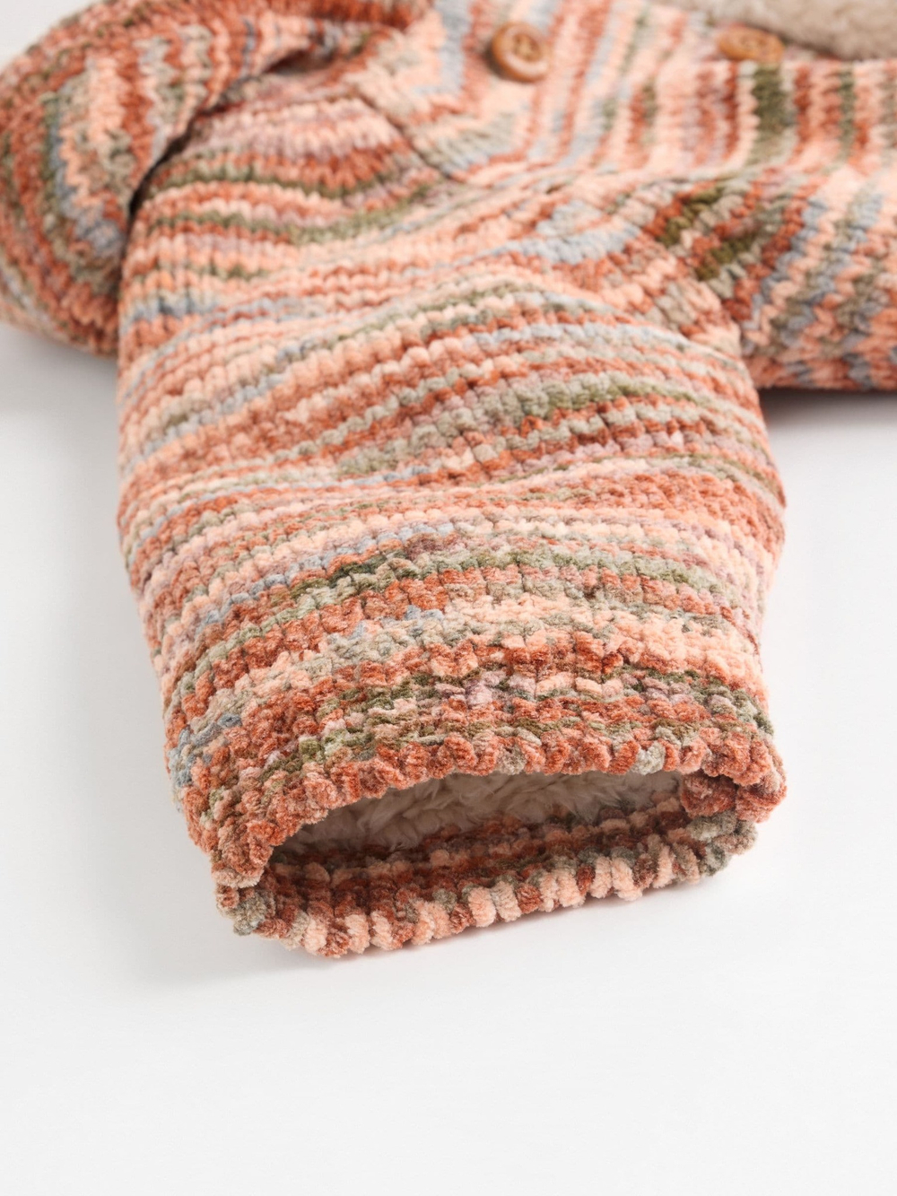 Вязаный кардиган с капюшоном для малышей Next K82-046, Кирпичный