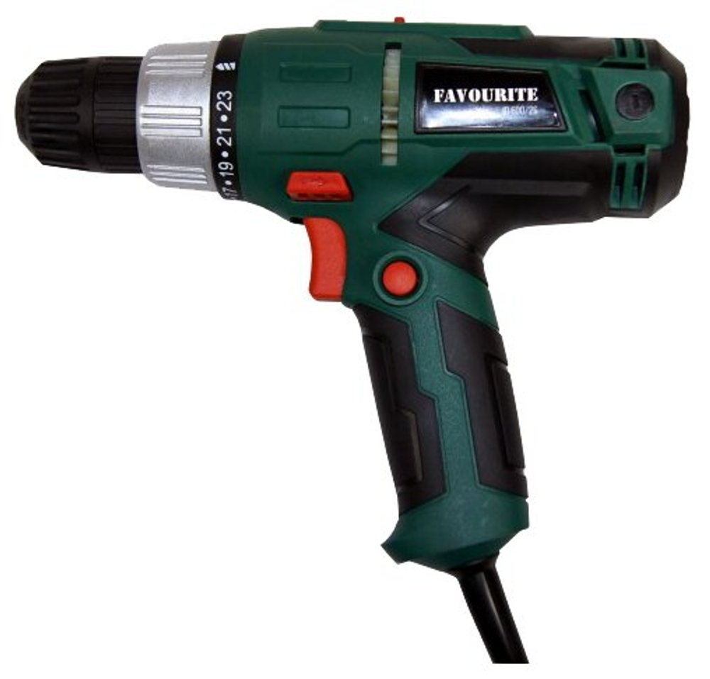 Сетевой шуруповёрт FAVOURITE ID 600/2S 600Вт, 35Hm, 0-300/0-1000об/мин(102106002)