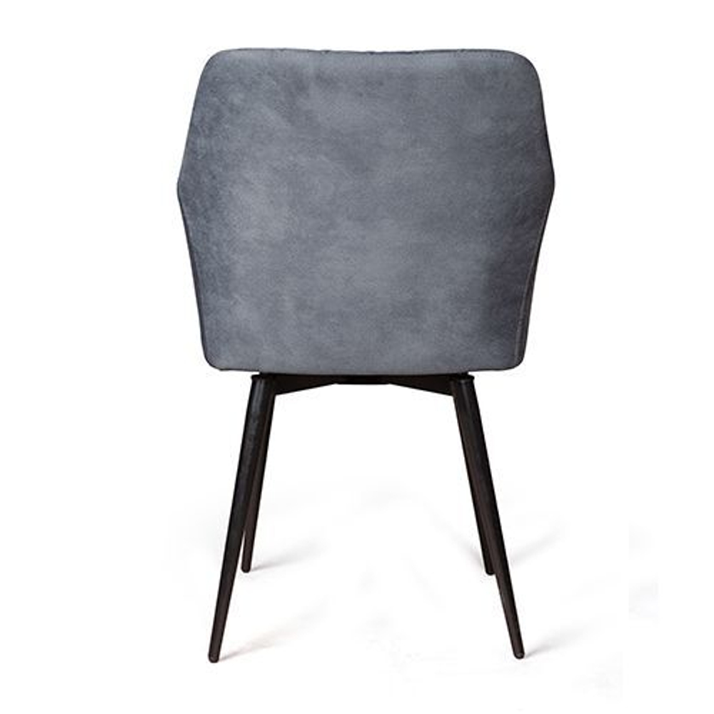 Стул Robert поворотный 360 градусов, замша apache темно серый