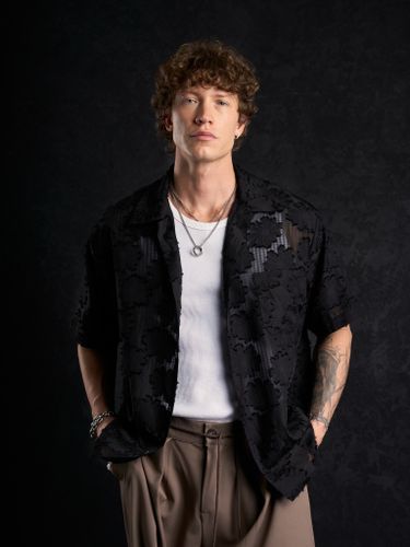 Черная рубашка с коротким рукавом 2s1 studio