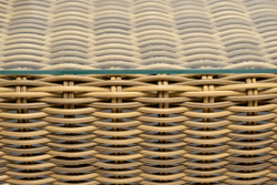 "Боно" журнальный столик из искусственного ротанга, цвет соломенный