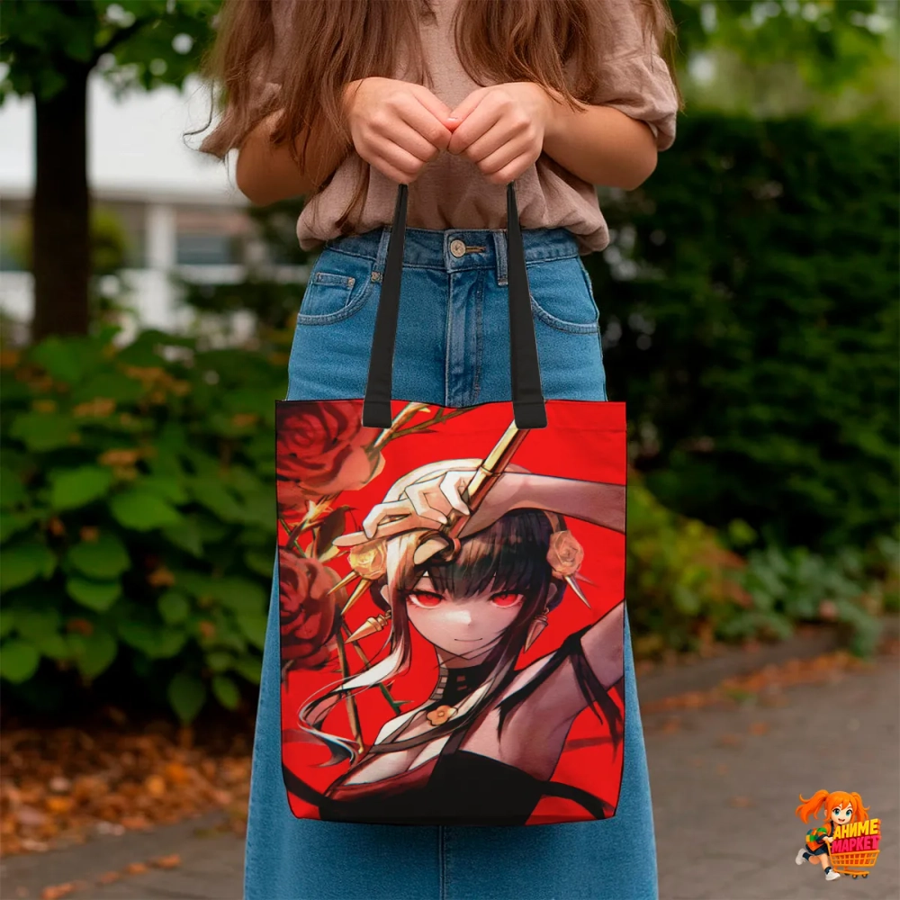 Сумка шоппер с принтом Семья шпиона