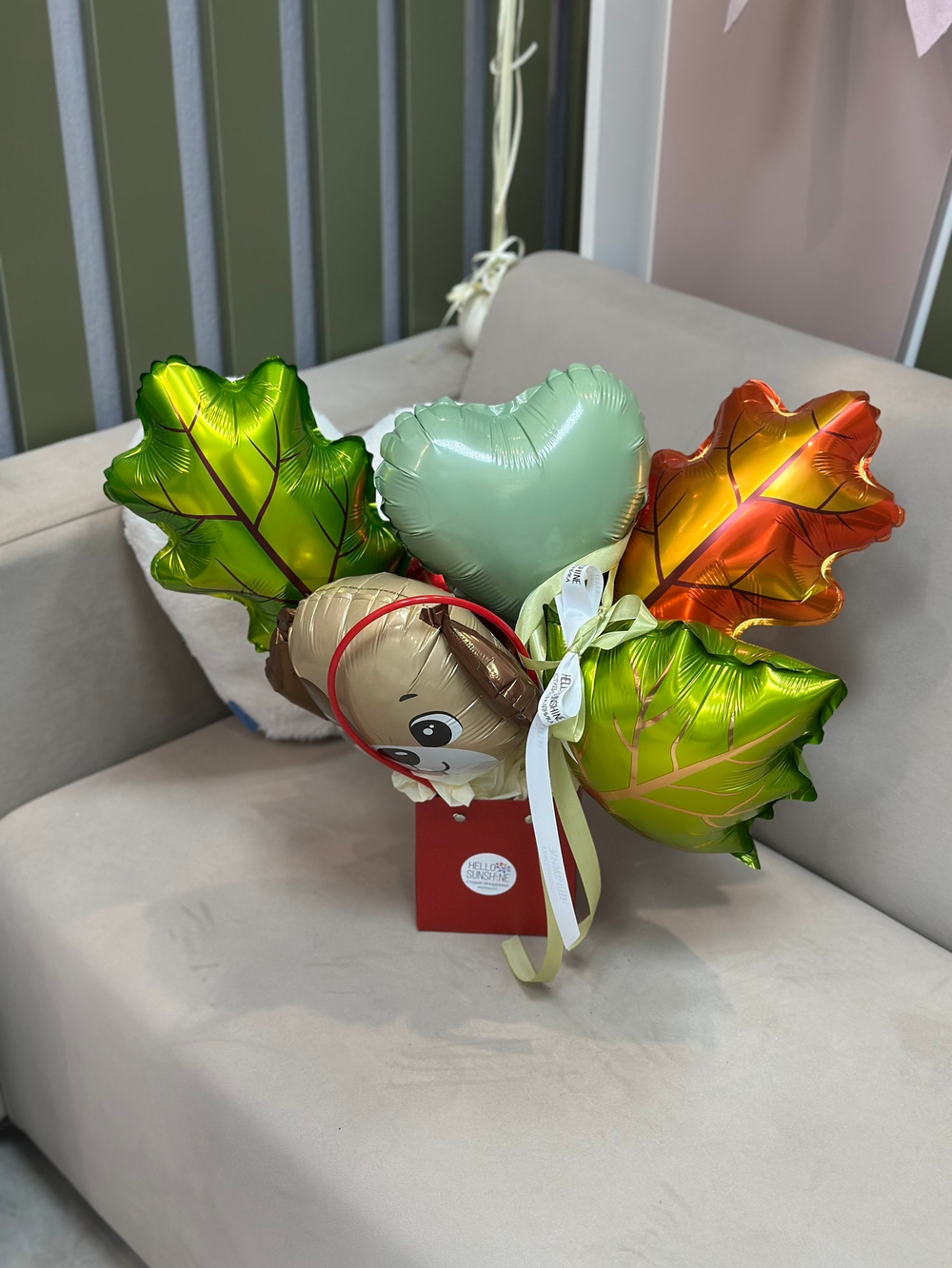 Корзинка с шариками на 1 сентября