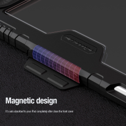 Чехол книжка синего цвета от Nillkin для планшета Huawei Mate Pad Pro 13.2, серия Bumper Pro Case-Multi Angle Folding Style, многофункциональный складной стиль