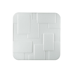 2085/DLN PALE SN 103 Светильник пластик/белый LED 48Вт 3000/4000/6000K 410х410 IP43 CCT NORES