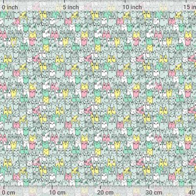 Смешные цветные коты. Cats family. Cute pets. by kostolom3000 1200 DPI