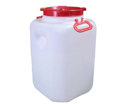 Фляга-бочка пищевая, 50 л, горловина 19,5 см, белая