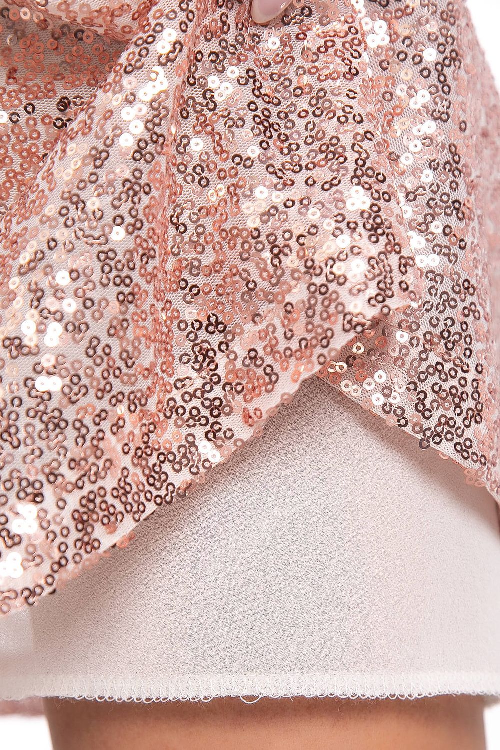 Платье "Блестящий дебют" (розовое шампанское) П8027 LT Collection