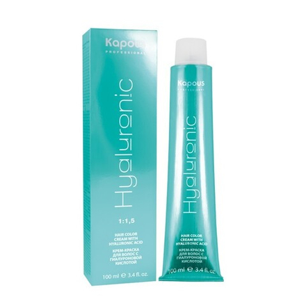 Kapous Professional Крем-краска для волос Hyaluronic Acid,  с гиалуроновой кислотой, тон №1.00, Черный интенсивный, 100 мл
