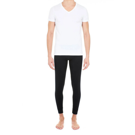Мужская футболка белая HOM SUPREME COTTON Tee-Shirt V Neck 401331_400003