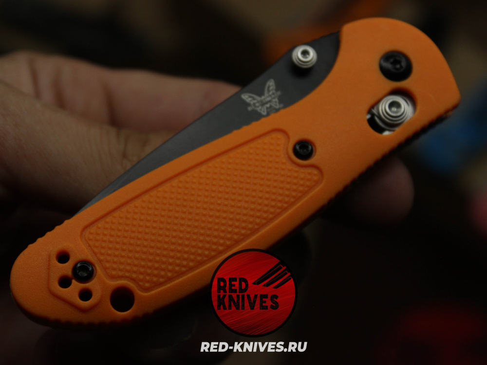 Нож Benchmade 556 Griptilian Mini - оранж нейлон, клинок черный RK/Н39