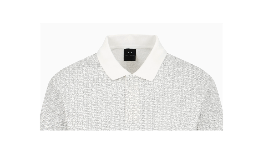 Рубашка поло прямого кроя из эластичного трикотажа Armani Exchange