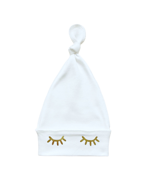 Шапочка-узелок White (реснички)