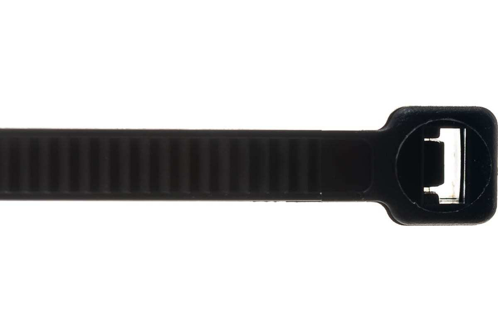 ХОМУТ НЕЙЛОНОВЫЙ 4,8*300 Ч (100 ШТ) ВИХРЬ