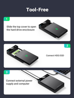 Корпус внешнего жесткого диска USB 3.0 SATA 3.5" UGREEN 50422