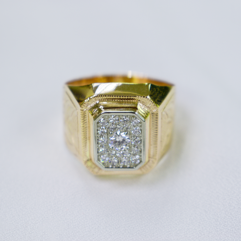 Печатка с композицией из камней