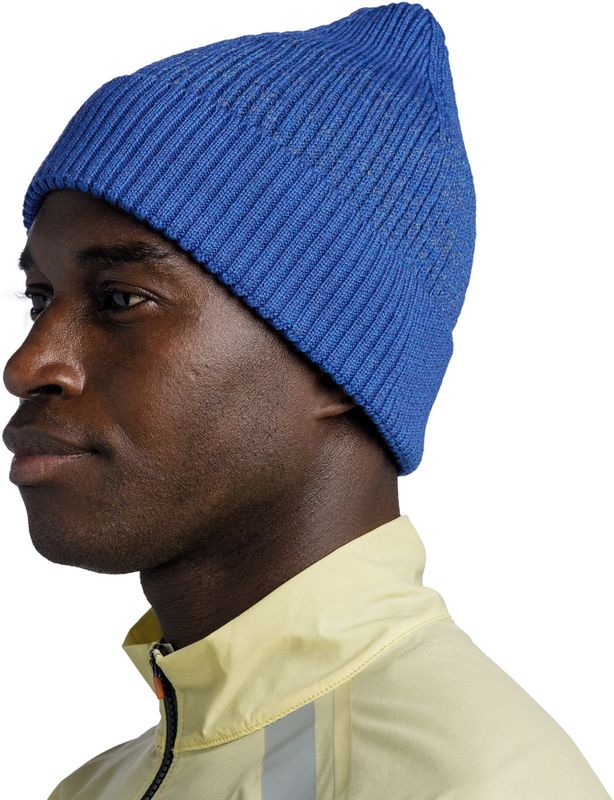 Шапка Buff Merino Active Hat Solid Cobalt Фото 4