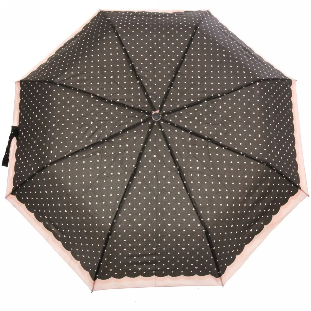 Зонт женский полуавтомат «Ультрамарин - Лагуна», микс 6 цветов, 8 спиц, d-100см, длина в слож. виде 28см, голубые цветы