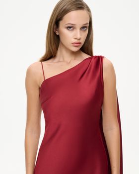 Платье миди с открытой спиной