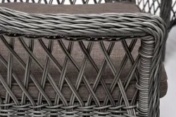 "Эспрессо–150 S" обеденная группа плетеная, цвет графит