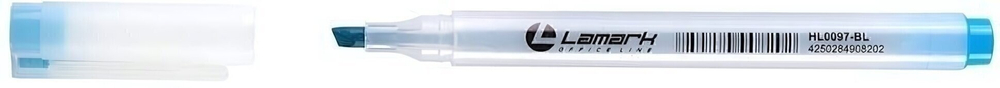 Маркер-текстовыделитель 1-4мм голубой (Lamark)